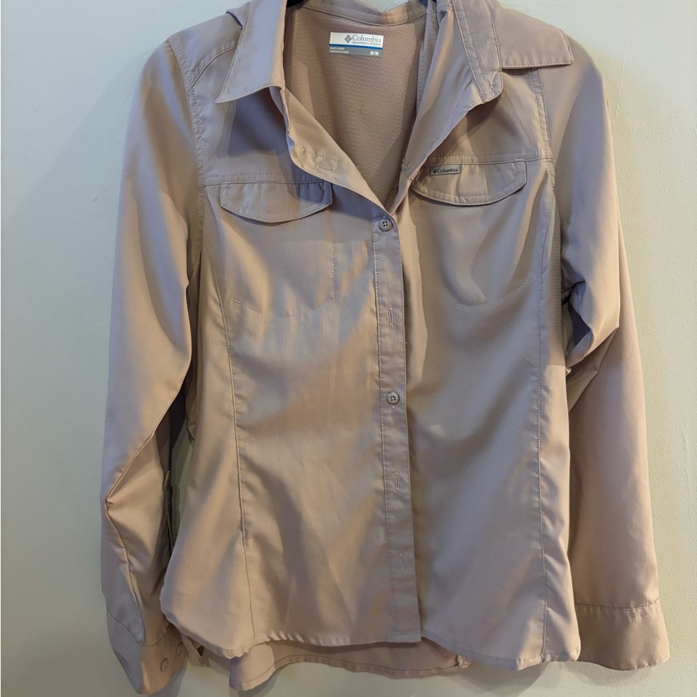 Columbia Mauve Omni-Shade SPF Shirt